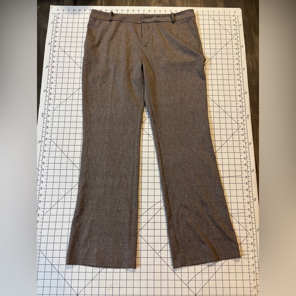 Kut from the Kloth Gray-Brown Herringbone Dress Trousers